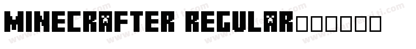 Minecrafter Regular字体转换